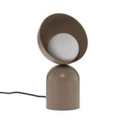 Lámpara de mesa Boto LN1, beige, acero/vidrio, altura 31 cm, G9