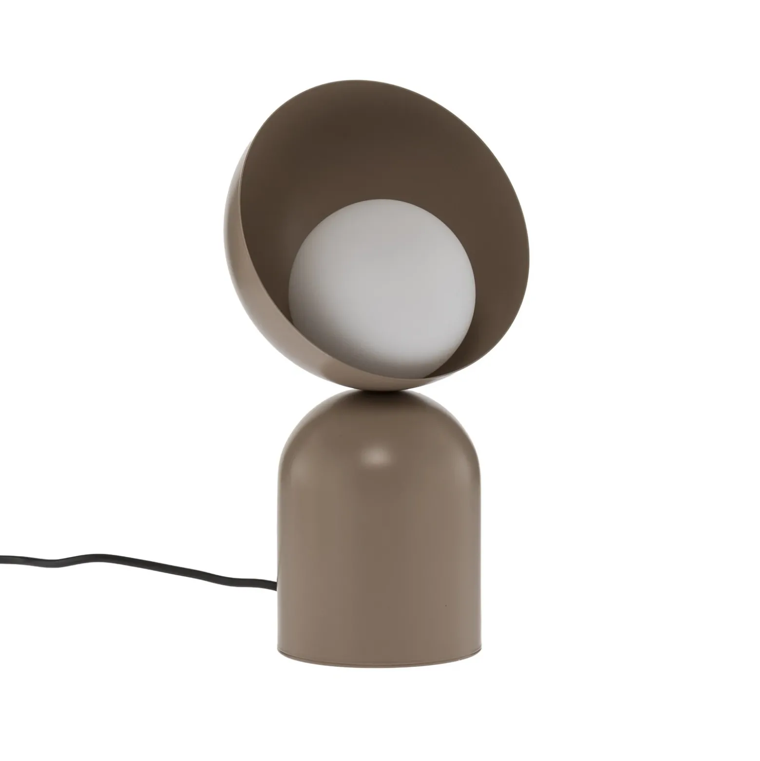 Lámpara de mesa Boto LN1, beige, acero/vidrio, altura 31 cm, G9
