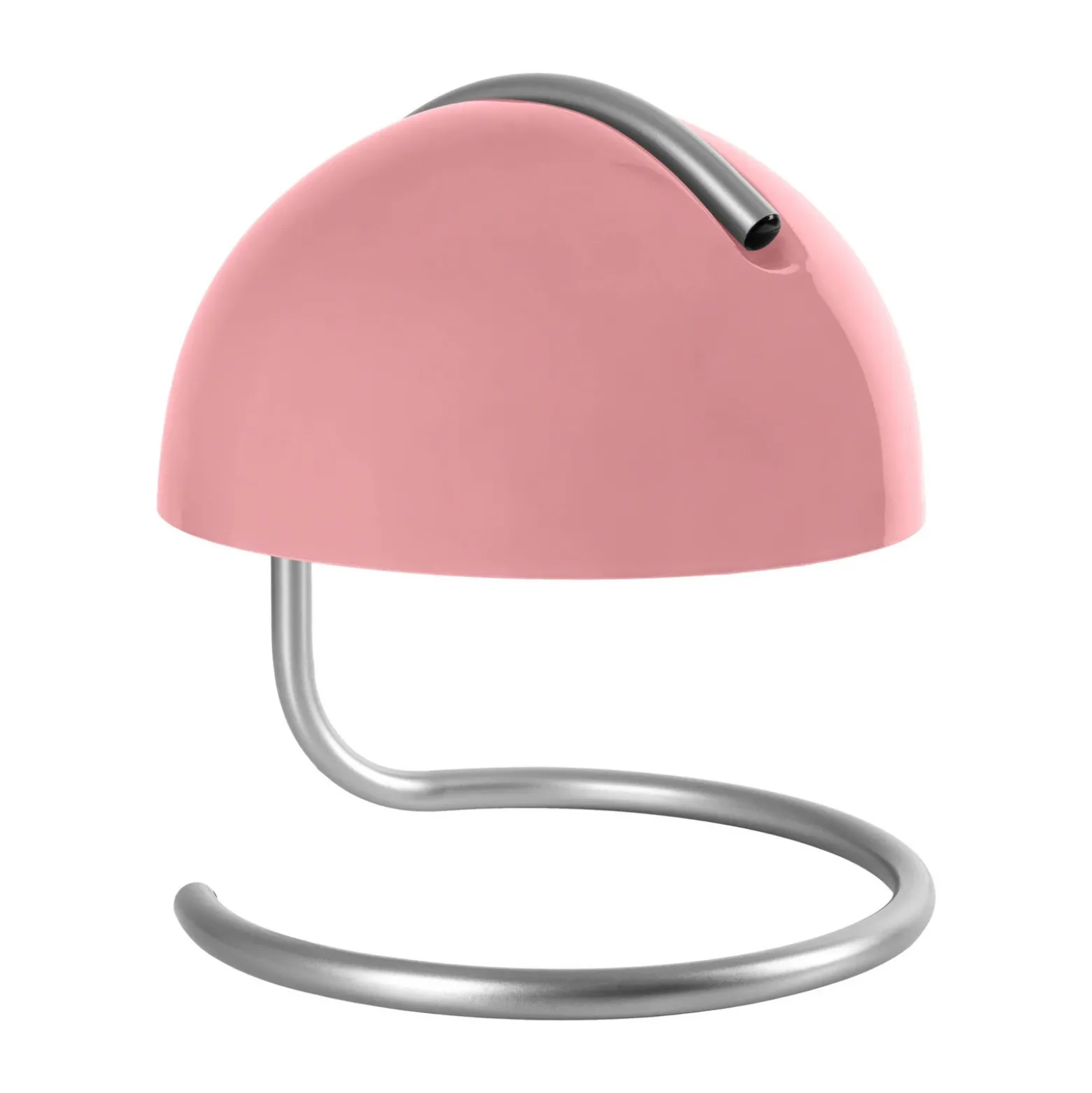 Lámpara de mesa Burano, rosa, altura 25 cm, cristal/metal, E27