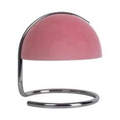 Lámpara de mesa Burano, rosa, altura 25 cm, cristal/metal, E27