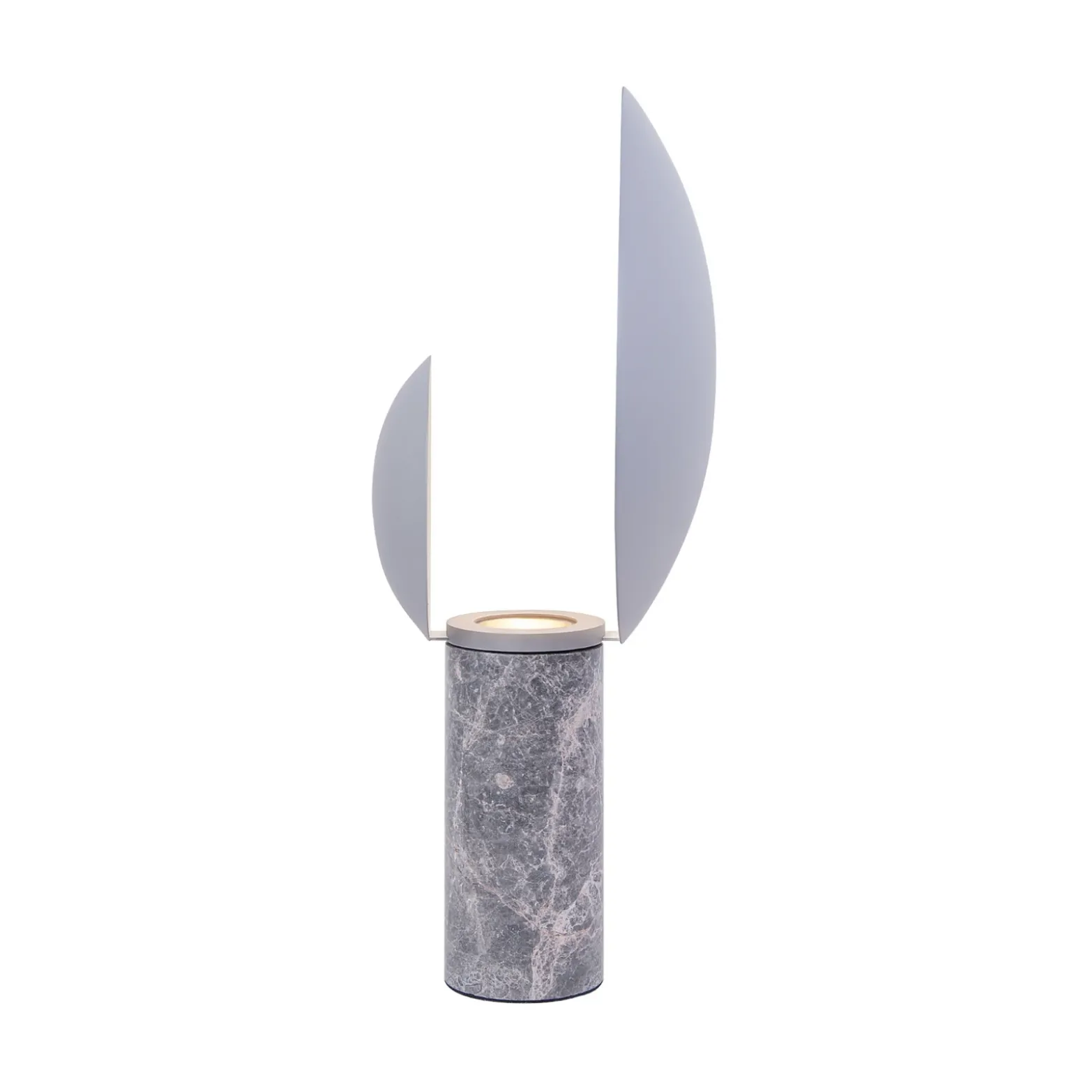 Lámpara de mesa Caché, pantallas móviles, gris mate
