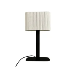 Lámpara de mesa Calix de Dyberg Larsen, blanco natural, altura 39 cm