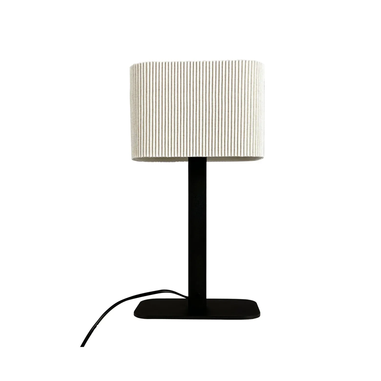 Lámpara de mesa Calix de Dyberg Larsen, blanco natural, altura 39 cm