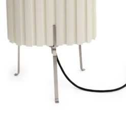 Lámpara de mesa Canelé de HAY, blanca, altura 37 cm, casquillo E14, pantalla de