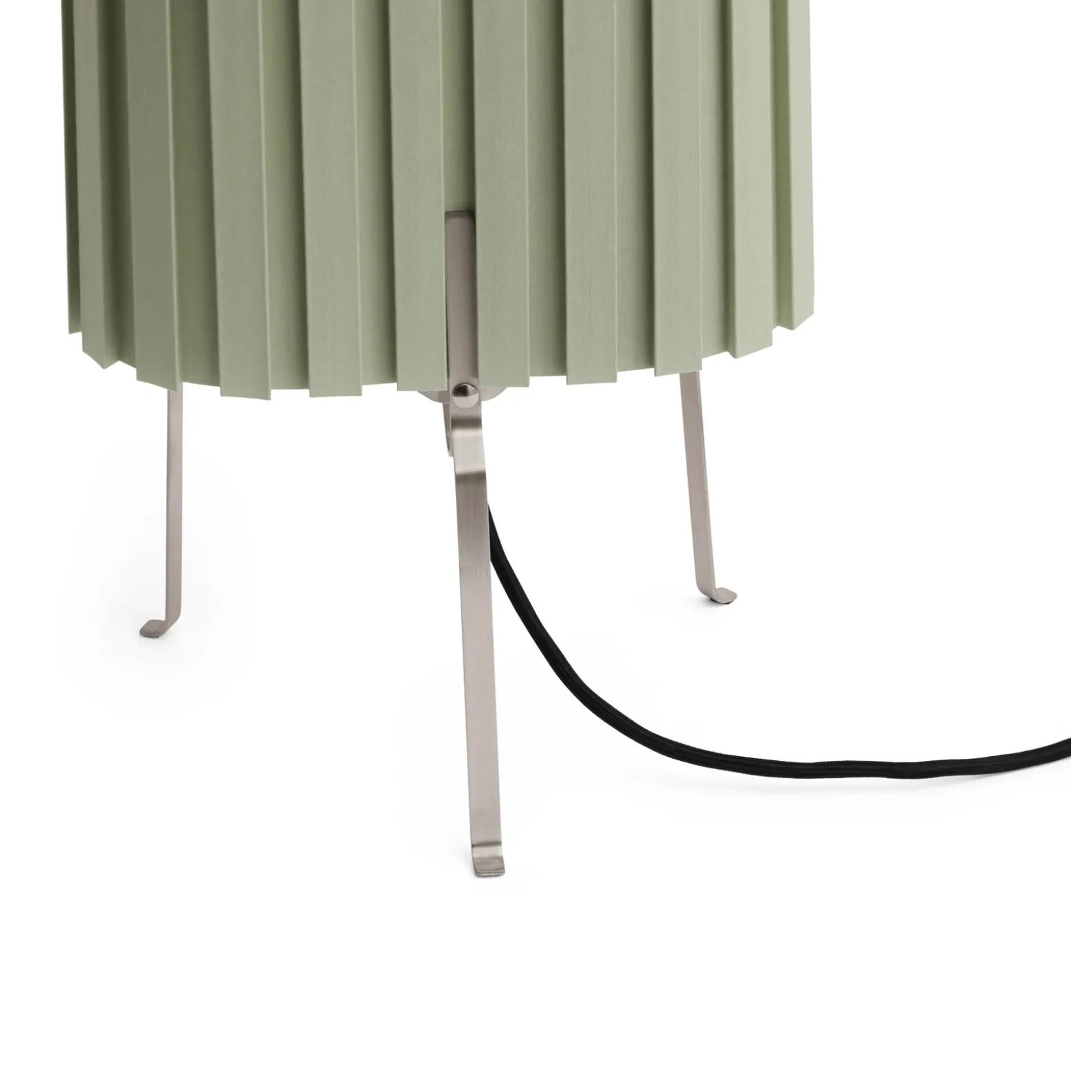 Lámpara de mesa Canelé de HAY, verde, altura 37 cm, casquillo E14, tela