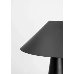 Lámpara de mesa Cannes de Globen Lighting, negra, altura 40 cm