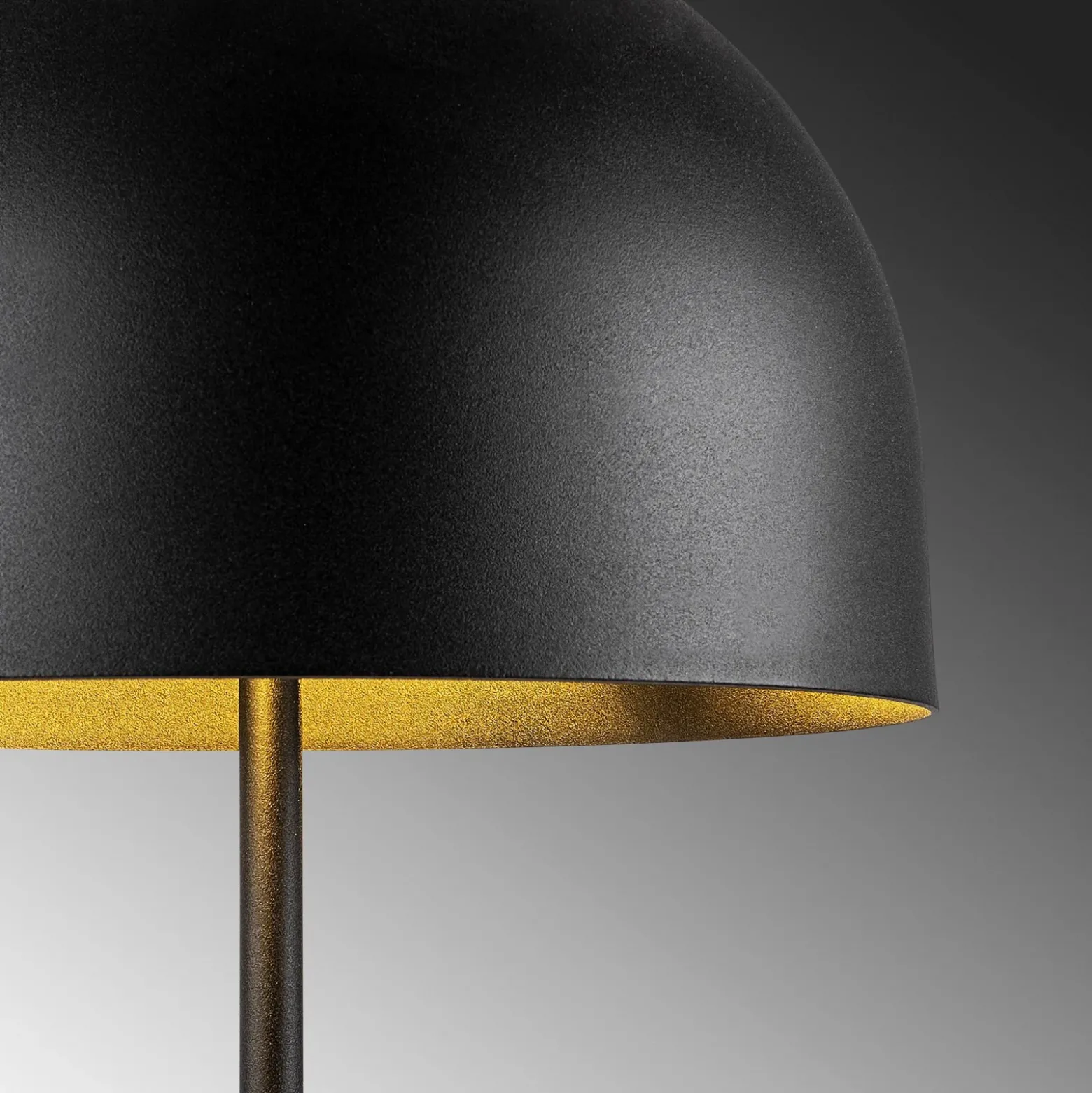 Lámpara de mesa Can NT-135, negro, metal, altura 58 cm