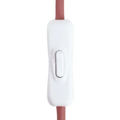 Lámpara de mesa Castello de Globen Lighting, rosa/beige, altura 28 cm