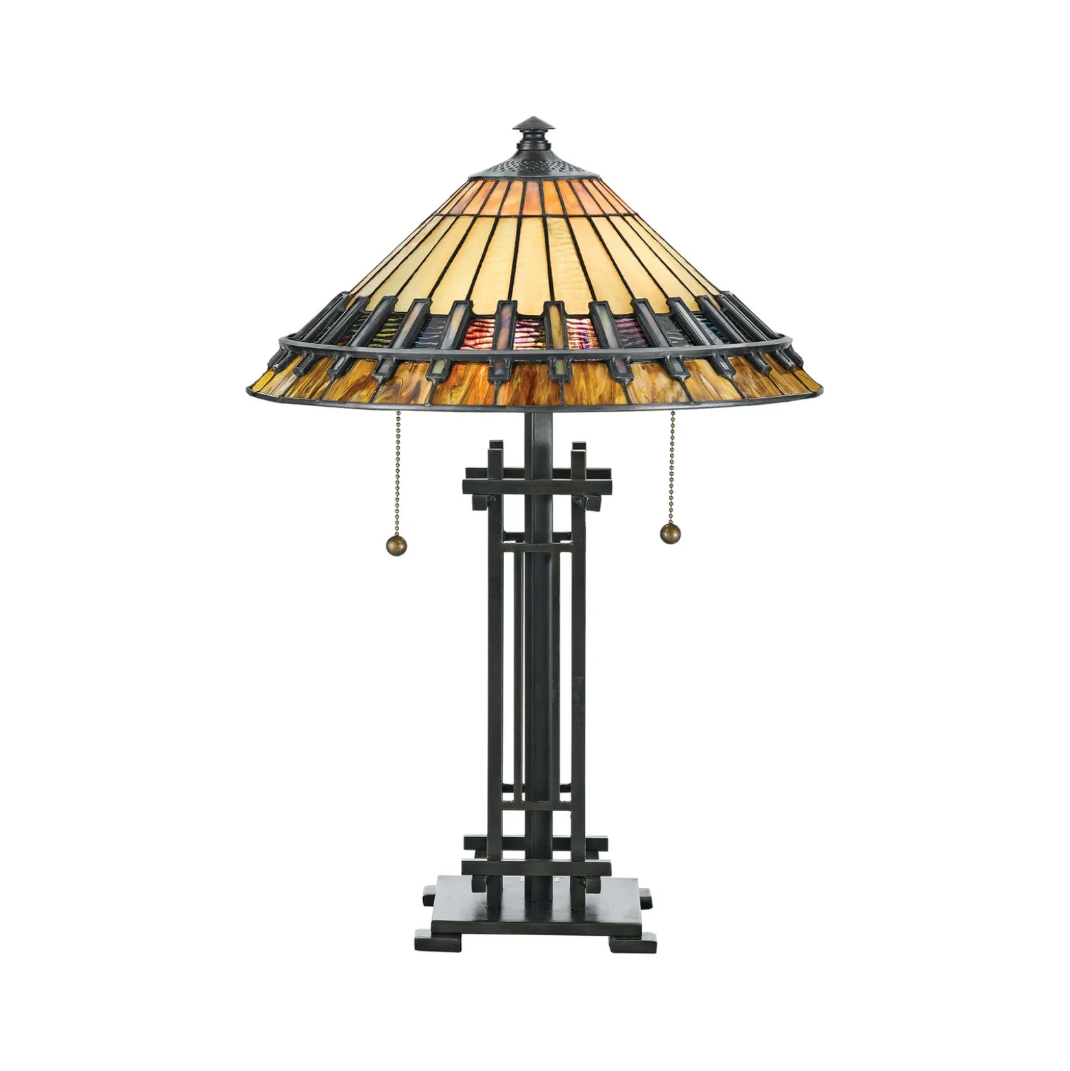Lámpara de mesa Chastain pantalla estilo Tiffany