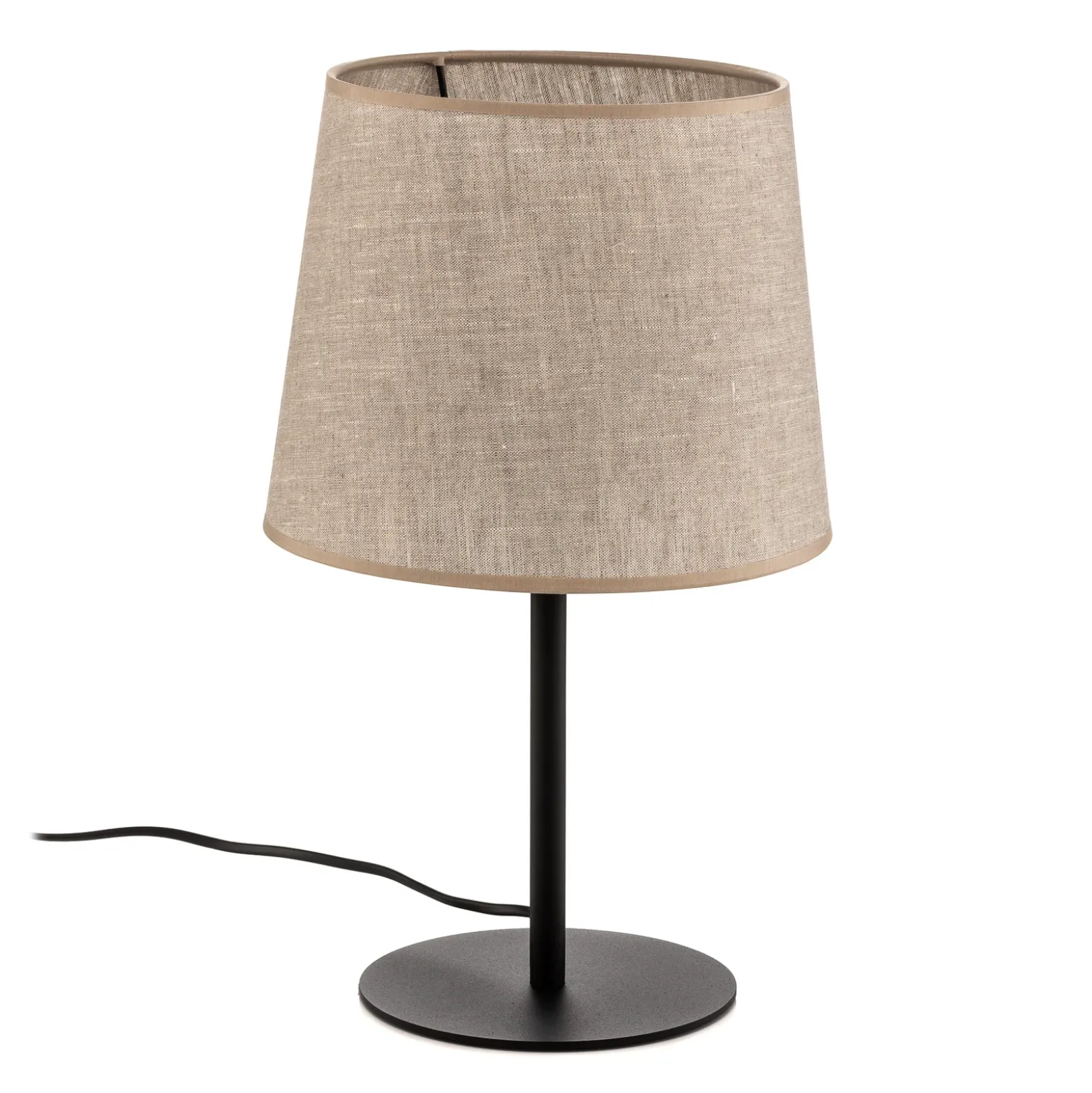 Lámpara de mesa Chicago con pantalla de lino