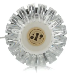 Lámpara de mesa Claw, función táctil, transparente