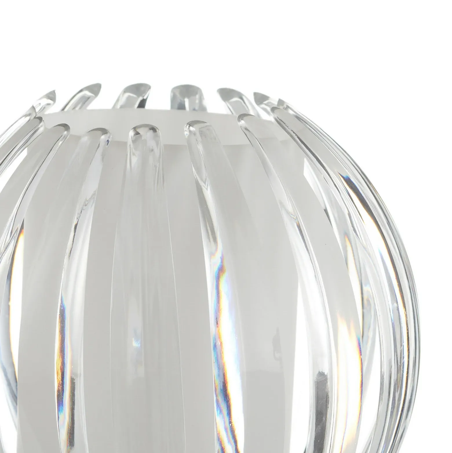 Lámpara de mesa Claw, función táctil, transparente