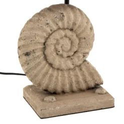 Lámpara de mesa Conchiglia con base decorada