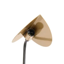 Lámpara de mesa Corner, negro/dorado, altura 57 cm, E14