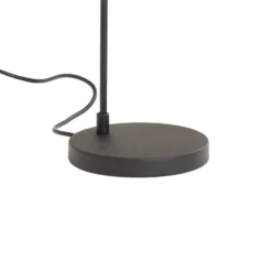 Lámpara de mesa Corner, negro/dorado, altura 57 cm, E14
