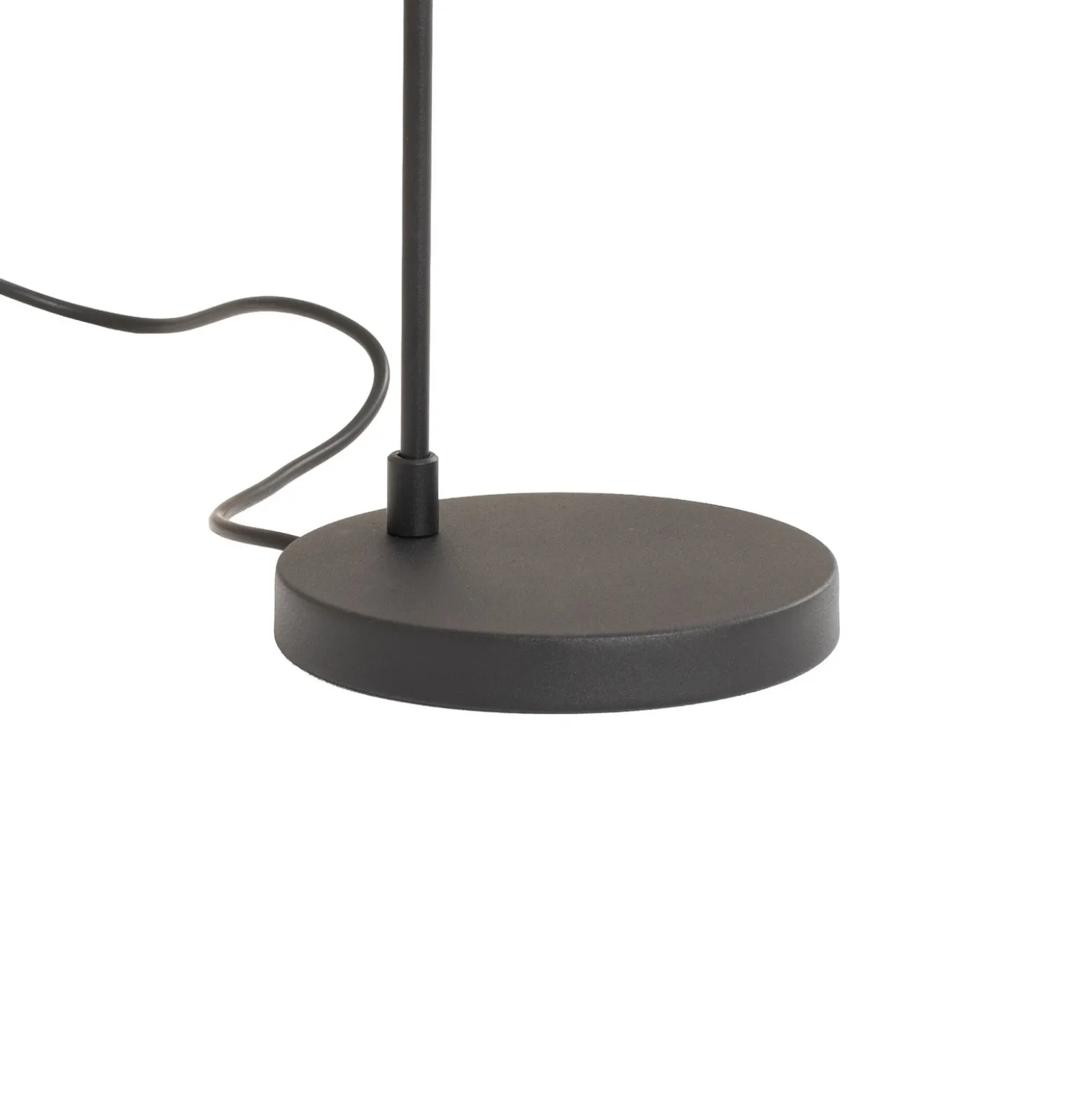 Lámpara de mesa Corner, negro/dorado, altura 57 cm, E14