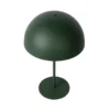 Lámpara de mesa de acero Siemon, Ø 25 cm, verde