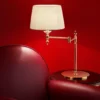 Lámpara de mesa de latón dorada Grace