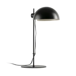 Lámpara de mesa Dominica, negro mate, acero, altura 53 cm
