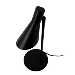 Lámpara de mesa Dyberg Larsen DL12, negra, altura 39,5 cm, metal