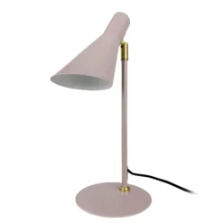 Lámpara de mesa Dyberg Larsen DL12, beige, altura 39,5 cm, metal