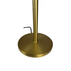 Lámpara de mesa Dyberg Larsen Oulu, negro/latón, altura 47 cm