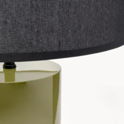Lámpara de mesa Eliano de KARE, verde, poliéster, 52 cm, E27