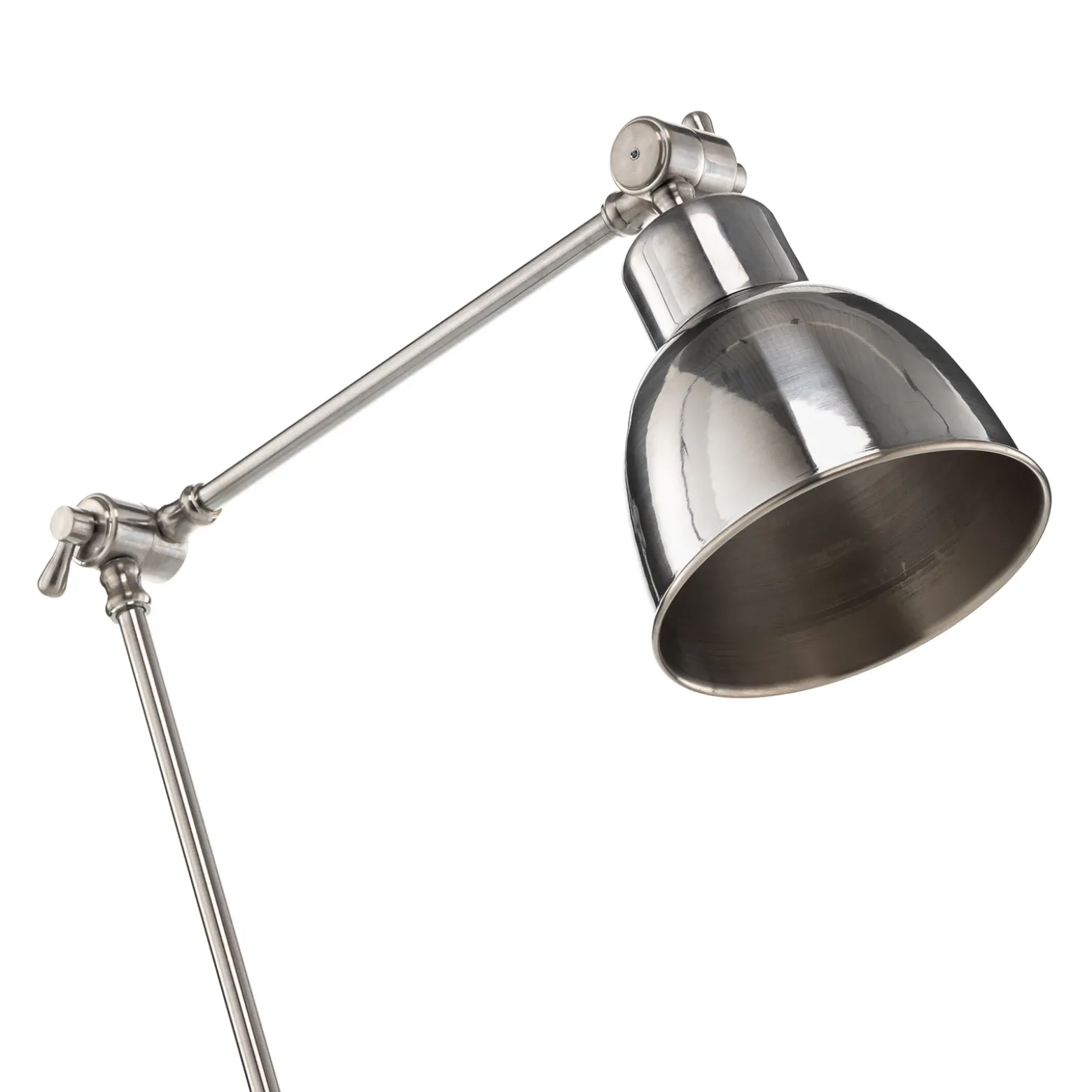Lámpara de mesa Emoti, color cromo, 45 cm de altura, orientable