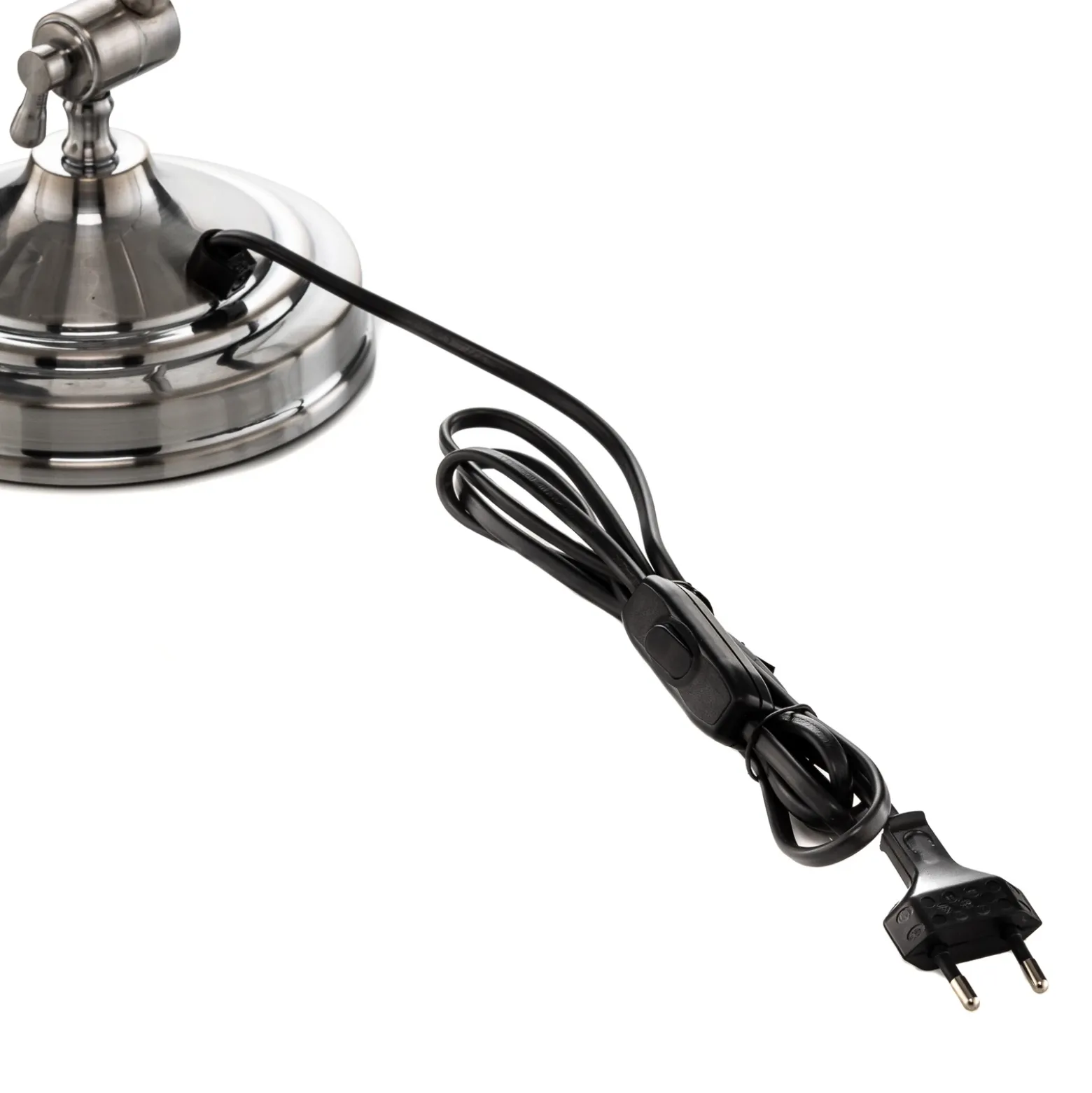 Lámpara de mesa Emoti, color cromo, 45 cm de altura, orientable