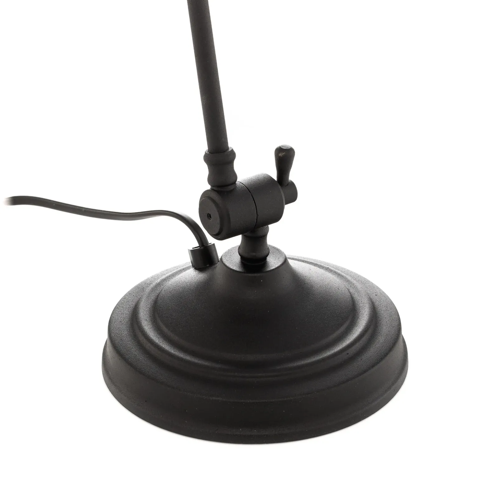 Lámpara de mesa Emoti, negra, 45 cm de altura, regulable