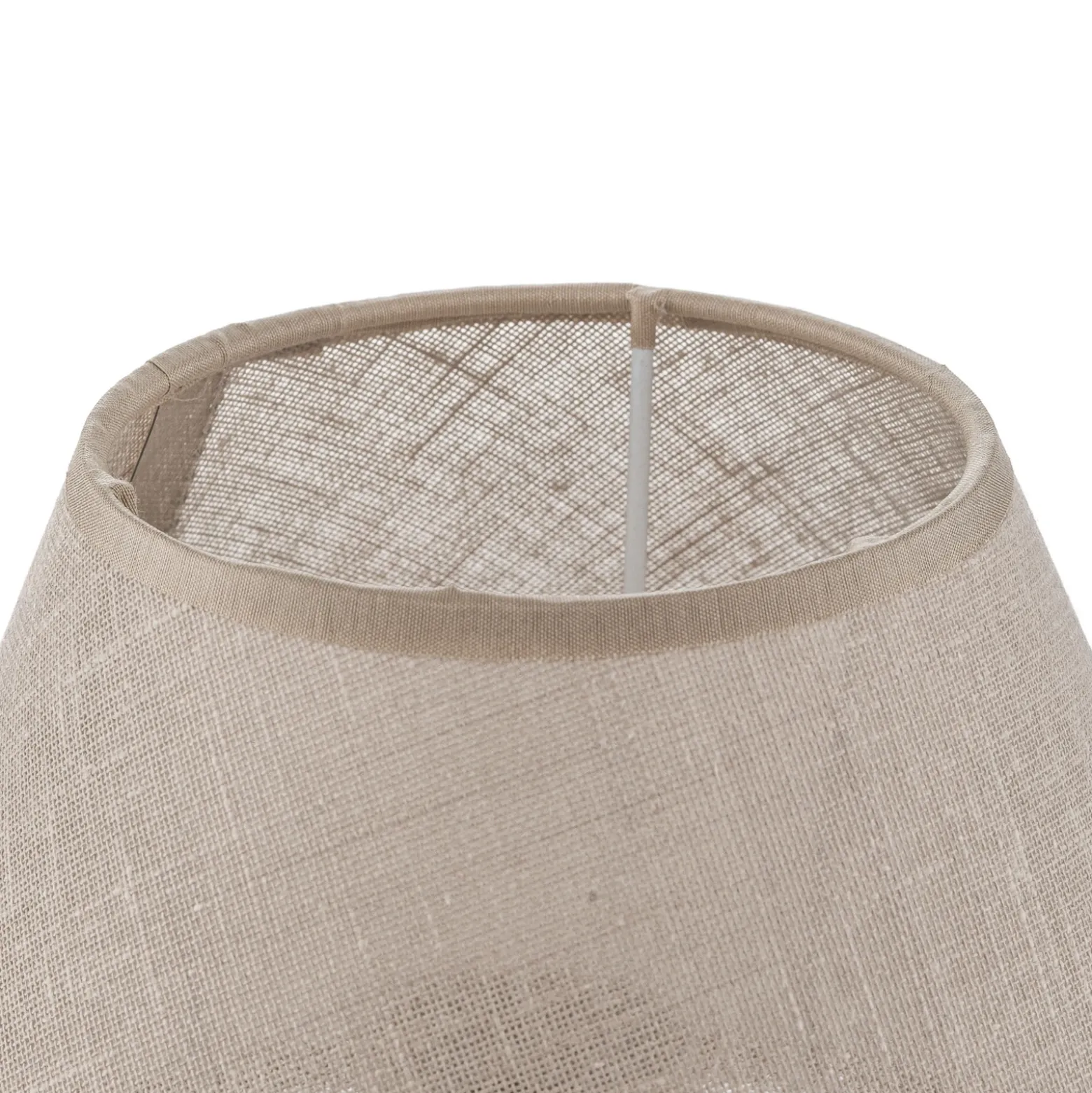 Lámpara de mesa Envostar Gill, madera natural/pantalla beige