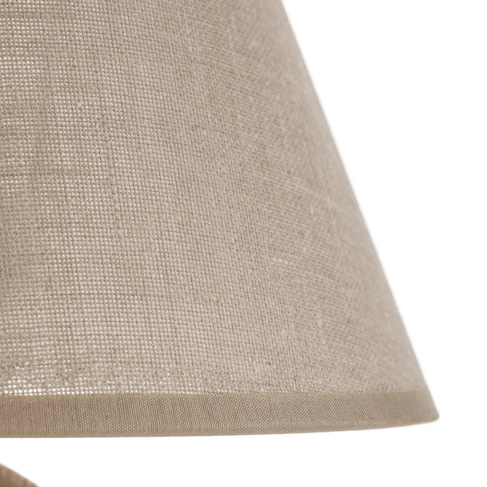 Lámpara de mesa Envostar Gill, madera natural/pantalla beige