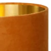 Lámpara de mesa Esterad, ocre, Ø 24 cm, altura 47 cm, cristal