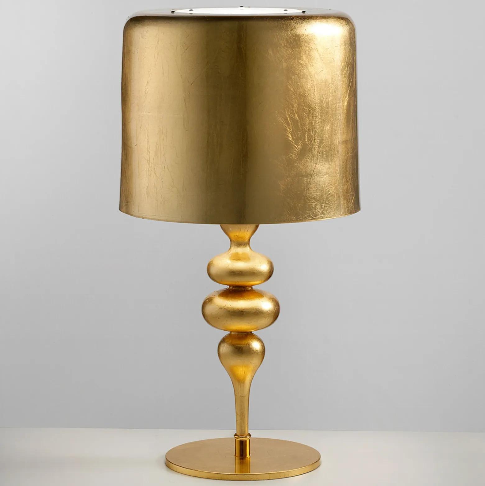 Lámpara de mesa Eva TL3+1G 75 cm, oro