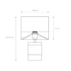 Lámpara de mesa Extravaganza Frizzle, rosa/oro