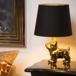 Lámpara de mesa Extravaganza Sir Winston oro/negro