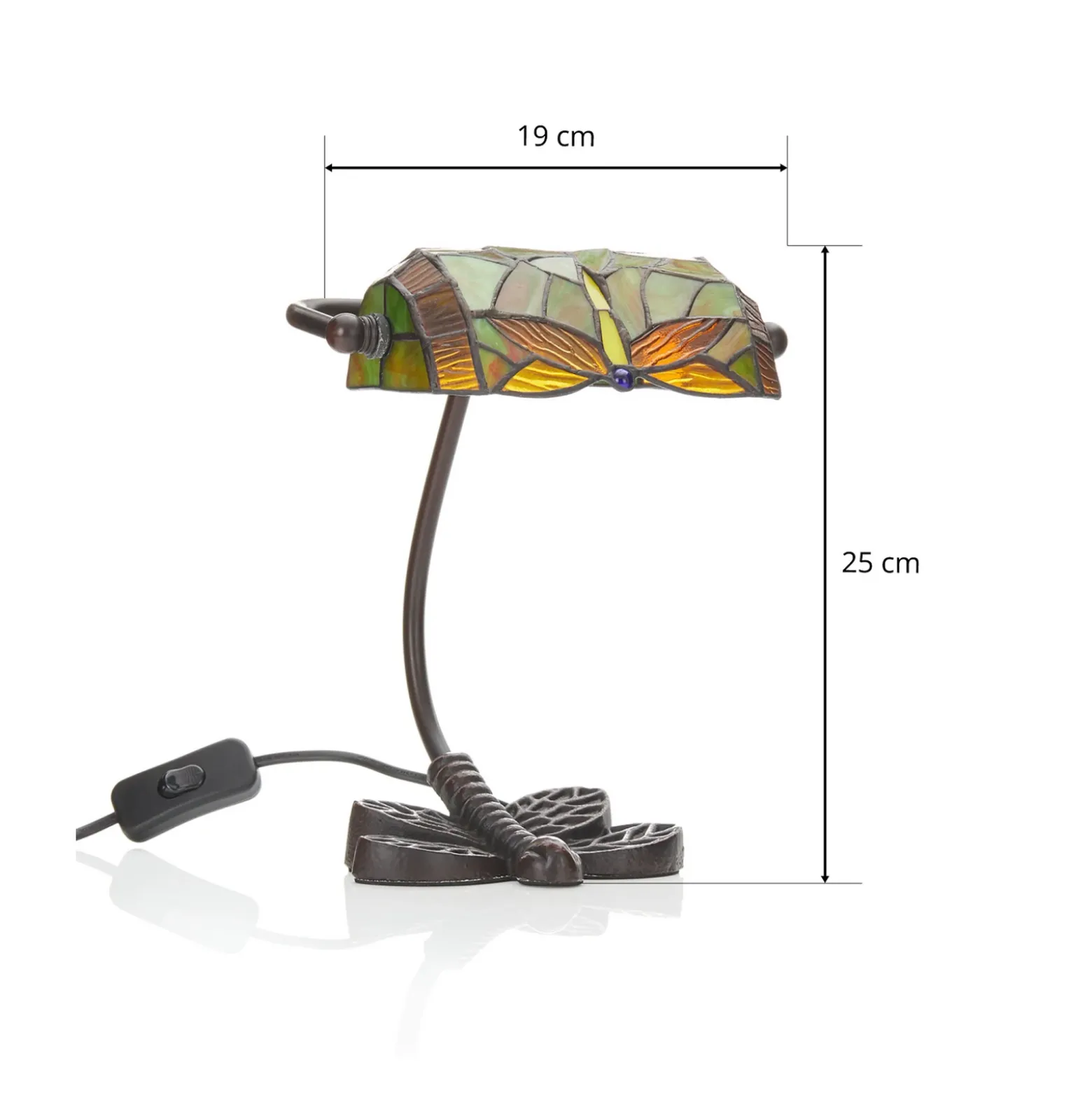 Lámpara de mesa famosa DRAGONFLY, hecha a mano