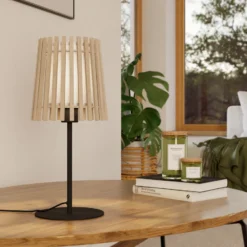 Lámpara de mesa Fattoria con pantalla doble
