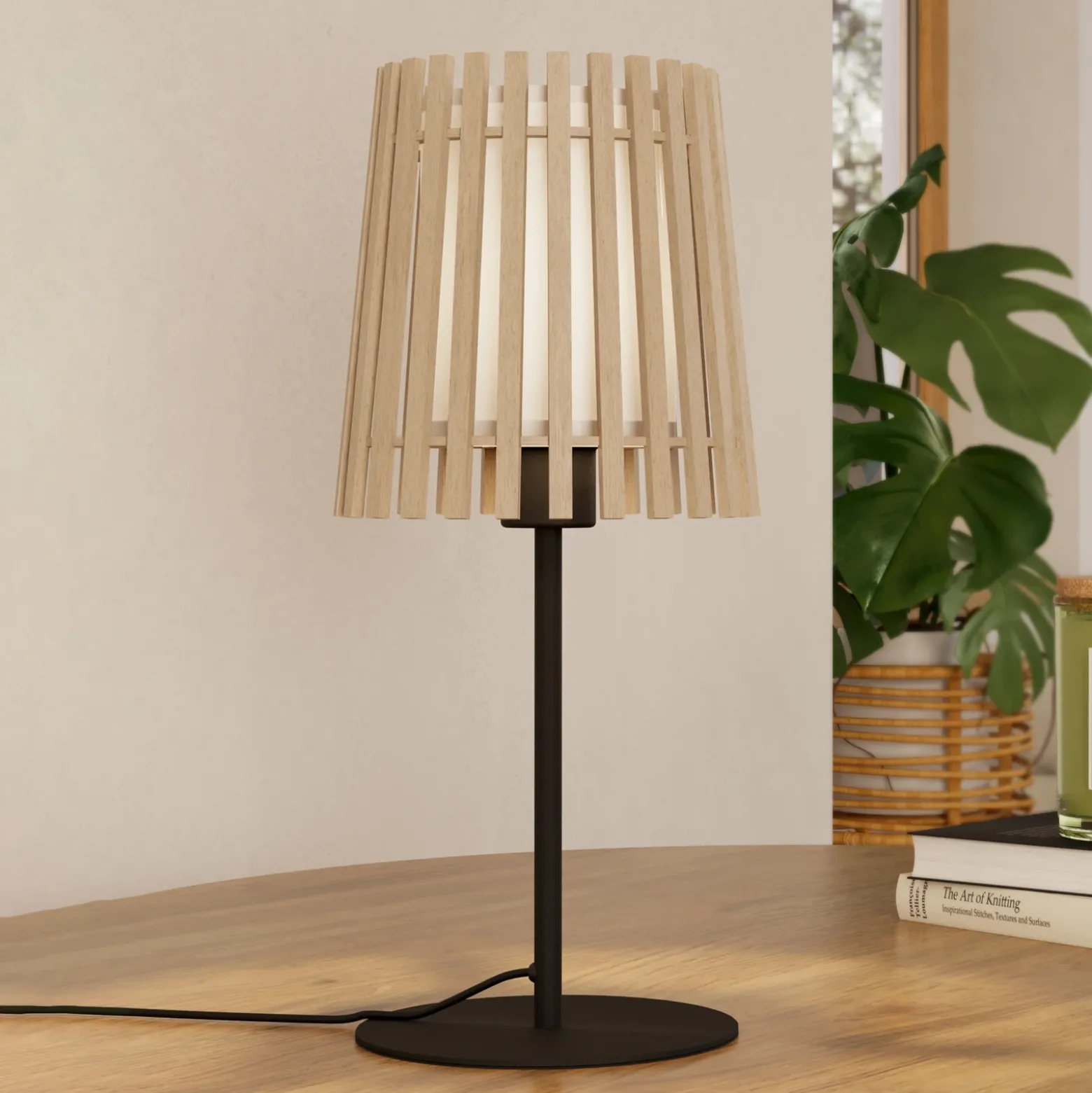 Lámpara de mesa Fattoria con pantalla doble