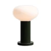Lámpara de mesa Flo, verde, Ø 19 cm, cristal