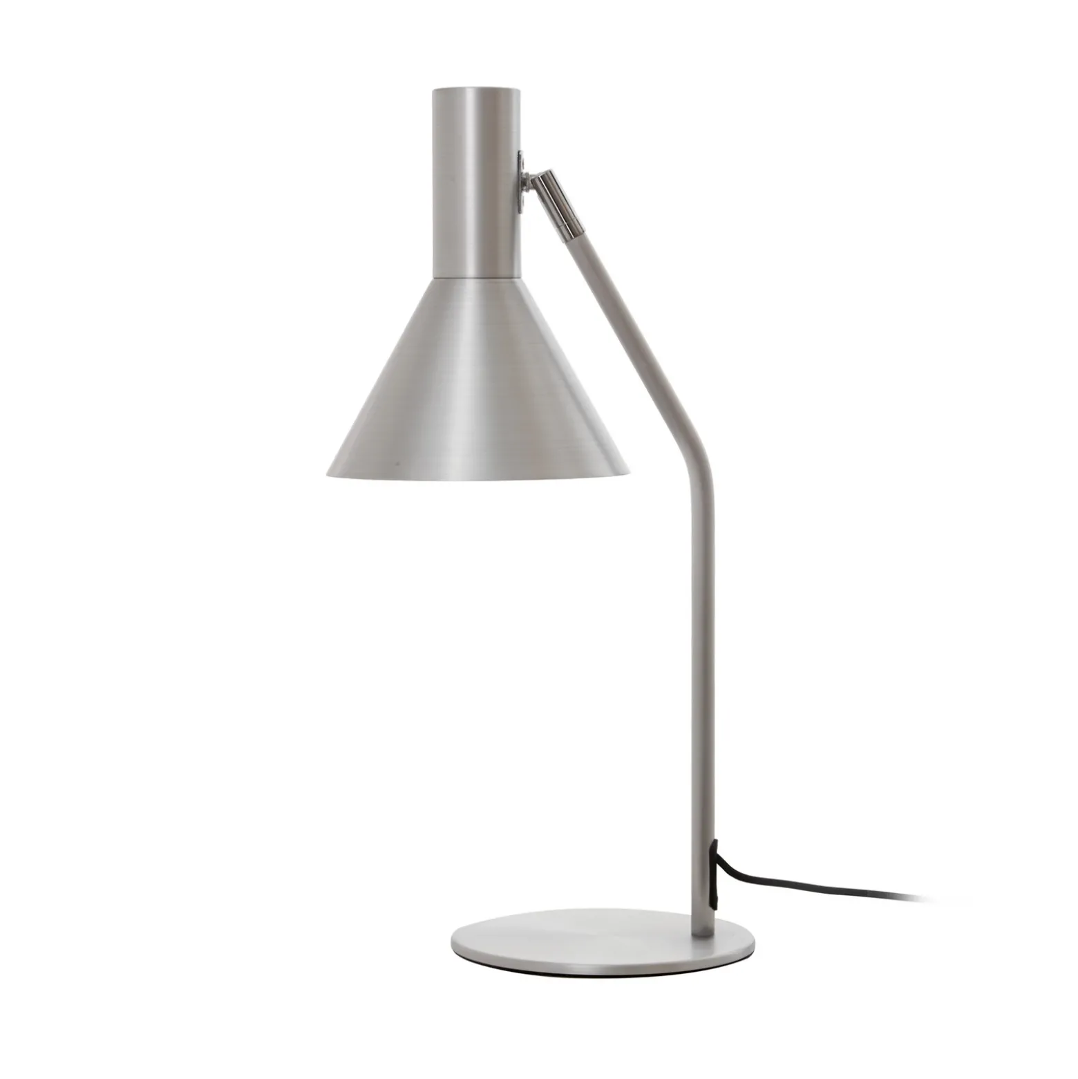 Lámpara de mesa FRANDSEN Lyss, color aluminio, metal, 50 cm, E27