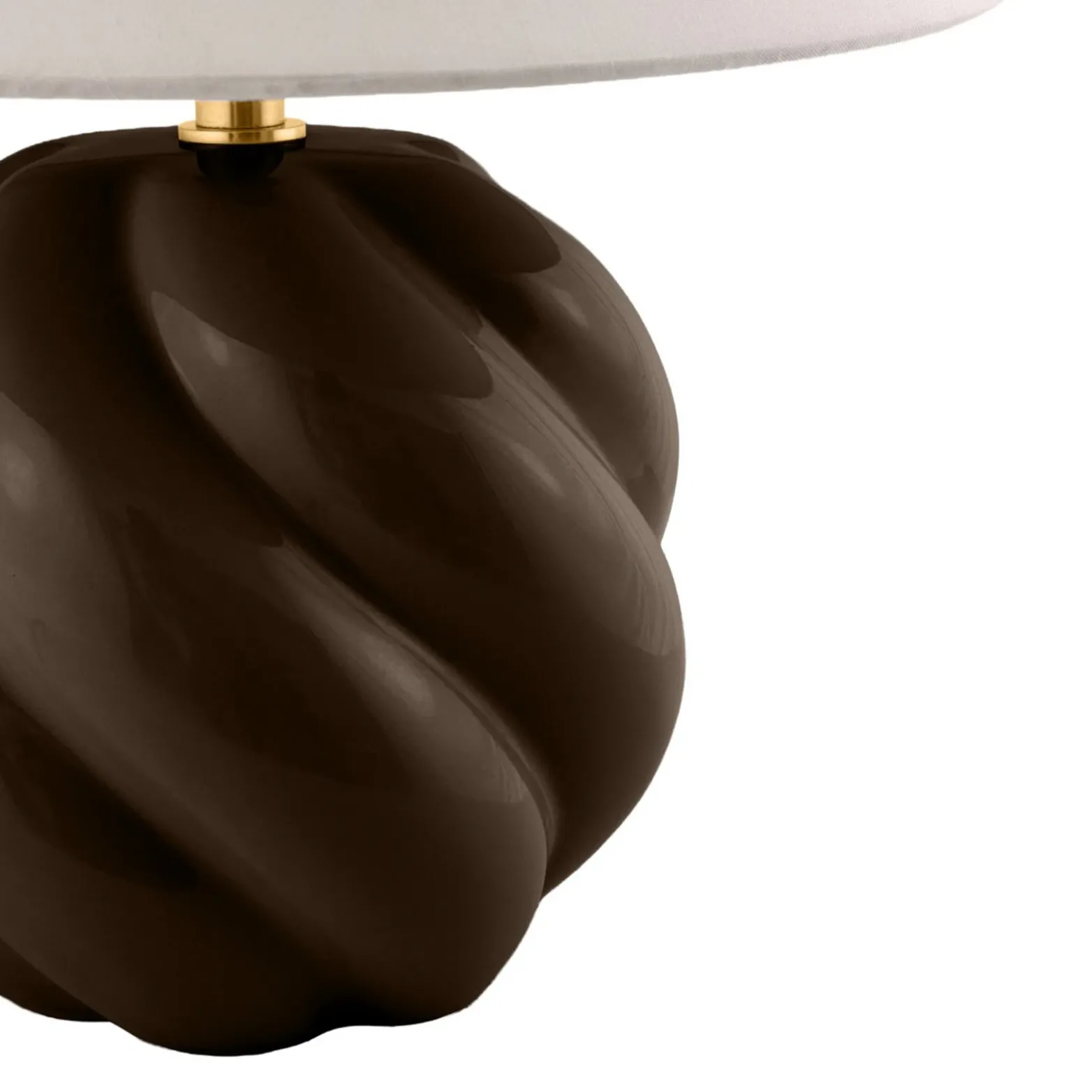 Lámpara de mesa Globen Lighting DAHLIA, beige/marrón, altura 31 cm