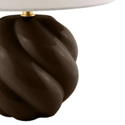 Lámpara de mesa Globen Lighting DAHLIA, beige/marrón, altura 31 cm
