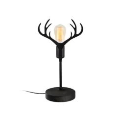 Lámpara de mesa GMN-000011 astas de ciervo negro