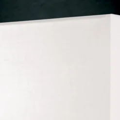 Lámpara de mesa Grigor con pantalla de lino blanco