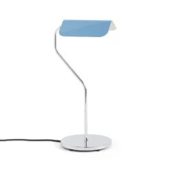 Lámpara de mesa Hay Apex, azul pastel, altura 38 cm, casquillo E14, acero