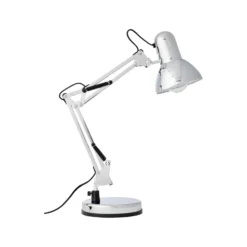 Lámpara de mesa Henry, cromo, altura 50 cm, regulable