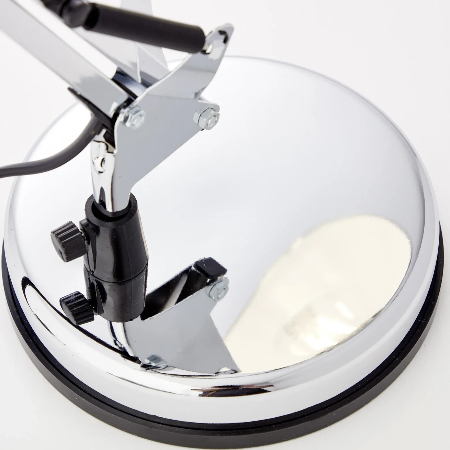 Lámpara de mesa Henry, cromo, altura 50 cm, regulable