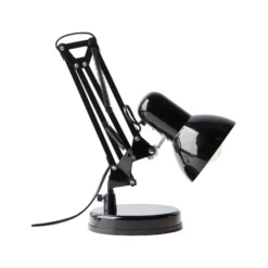 Lámpara de mesa Henry, negra, altura 50 cm, regulable