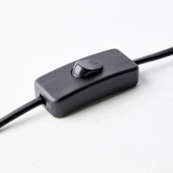 Lámpara de mesa Henry, negra, altura 50 cm, regulable